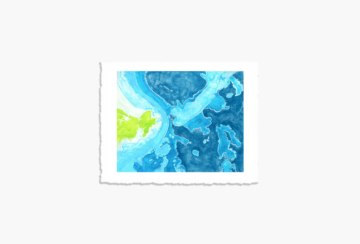 Deep Sea Chart Giclée Print Old Salt Studio